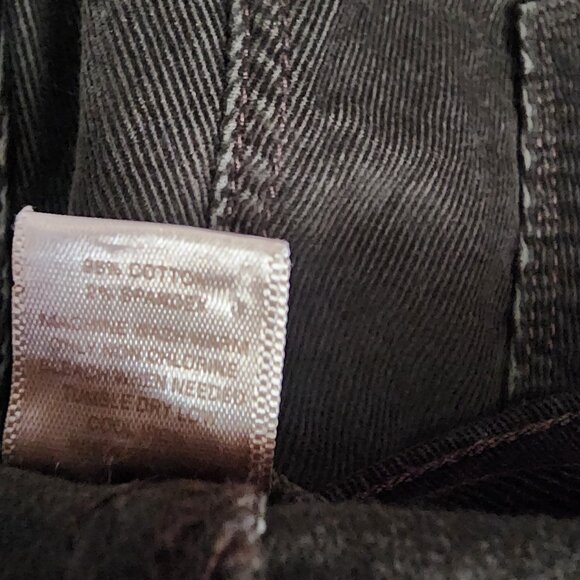 Ann Taylor Loft Pants Womens Size 8 Modern Skinny Green Corduroy with Pockets - Picture 4 of 6